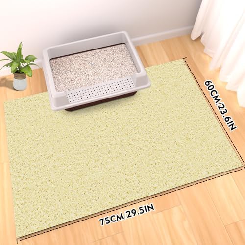 Extra Large Cat Litter Mat 30"x24", Heavy-Duty Litter Rug Catcher - Image 2