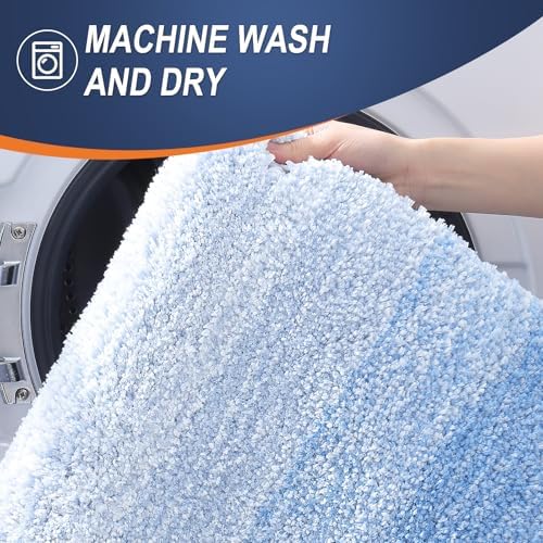 OLANLY Large Bathroom Rugs 50x30, Extra Soft Absorbent Microfiber Bath Rugs - Image 6