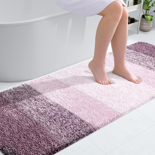 OLANLY Bathroom Runner Rug 70x24, Extra Soft Absorbent Microfiber Bath Rugs by OLANLY