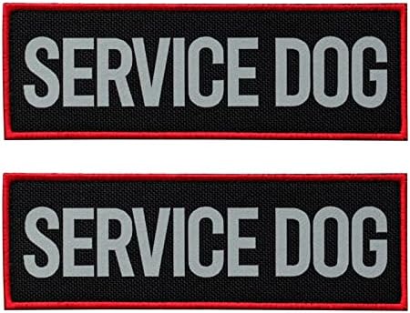 2 Pcs Reflective Service Dog Patch by FITZNORA