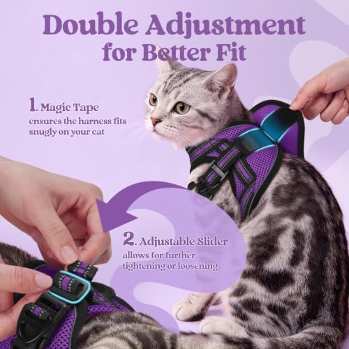 rabbitgoo Cat Harness and Leash Set, Step-in Soft Vest - Image 3