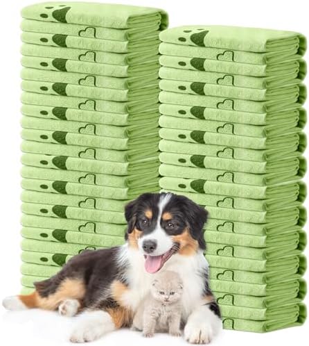 Tatuo 22 Pcs Dog Towels for Drying 20 x 40 Inch Pet Bath Towels Absorbent by Tatuo