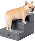 EHEYCIGA Dog Stairs for Small Dogs 13.5" H, 3-Step Dog Steps for Cats by EHEYCIGA