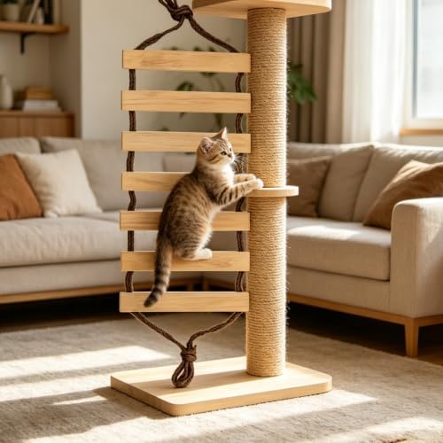 Cat Climbing Ladder Suspended Cat Ladder - Image 6