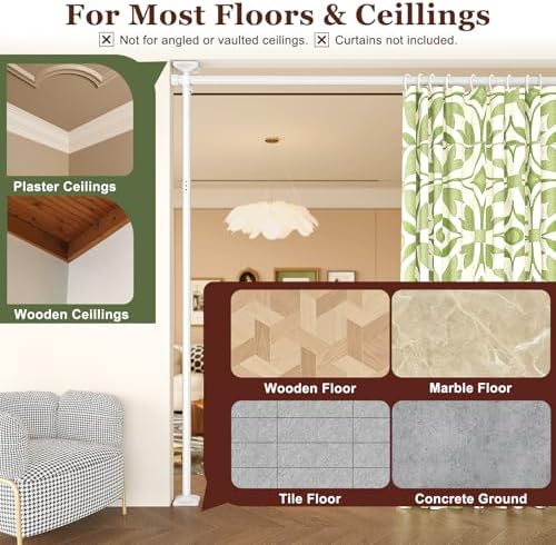 Goovilla Room Divider for Room Separation, 4-10ft 28-70inch - Image 5