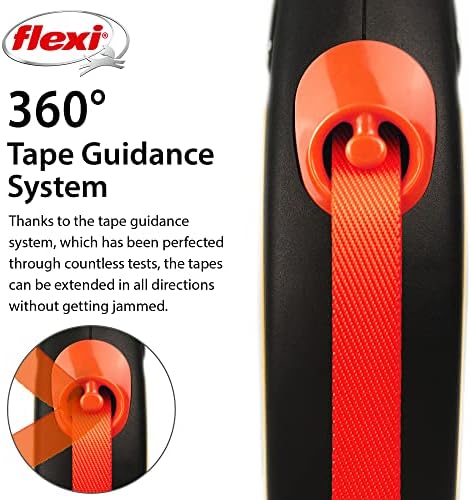 Flexi New Neon Tape Orange Medium 5m Retractable Dog Leash/Lead - Image 4