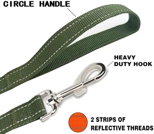 Reflective Dog Leash 6FT Long, 5/8 Inch Wide, - Image 4