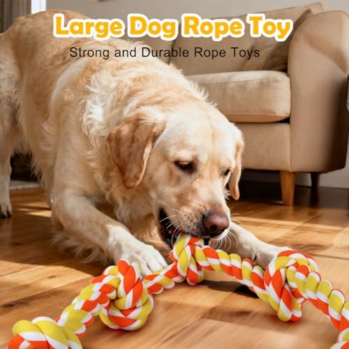 SZEE Dog Rope Toy for Large Dogs, 37 Inch 5 Knots, Halloween Pet Toys for Large - Image 5
