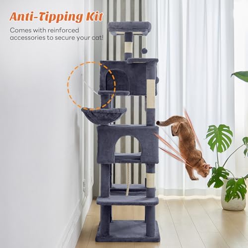 Large 66 Inch Cat Tree Tower - Image 6