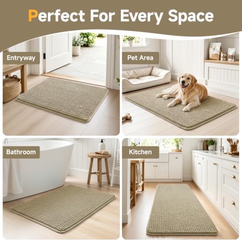 Ophanie Beige Door Mat Runner 48x30, Muddy Mats - Image 7