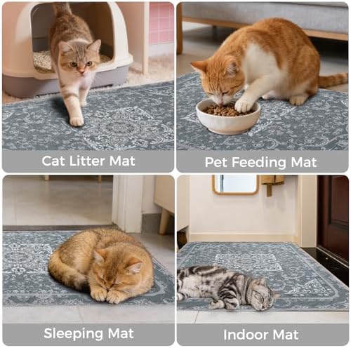 Homimp Cat Litter Mat, Litter Trapping Mat 2 Pack, Contains Mess from Box - Image 6