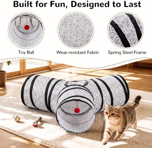 Tempcore Cat Tunnel, 3-Way Collapsible Toy - Image 5