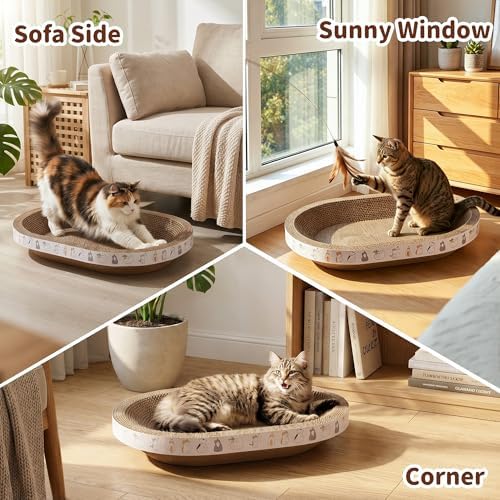 PatiencET Oval Cat Scratcher Bed - Image 6