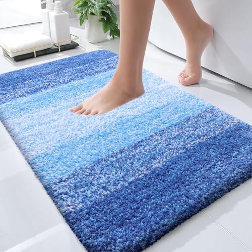 OLANLY Small Bathroom Rugs 35x16, Extra Soft Absorbent Microfiber Bath Rugs by OLANLY