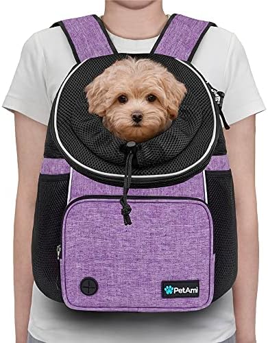 PetAmi Adjustable Cat & Dog Chest Carrier Backpack, Ventilated - Image 3