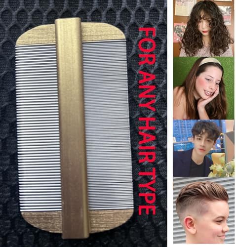 Nit Combs for Lice Double Side Smooth Metal Effective Dandruff/Egg/Head Lice - Image 4