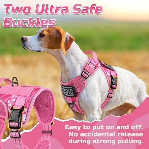 rabbitgoo Tactical Dog Harness for Small, No Pull Military Service Vest - Image 2