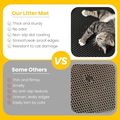 Cat Litter Mat Compact Size 23.6"x14.6" - Image 3