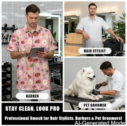 Dog Grooming Smock for Women & Men Water & Hair Repellent - Image 4
