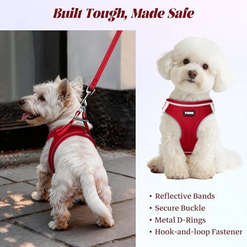 No Pull Dog Puppy Harness and Leash Set Reflective Mesh Vest X-Small - Image 5