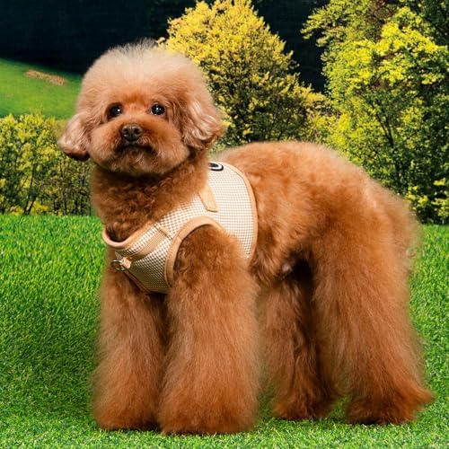 Puppia Amatus Dog Vest Harness B Fashionable Houndstooth Pattern Spring Summer - Image 3