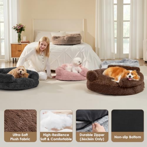 EHEYCIGA 20" Calming Donut Dog Bed - Image 5