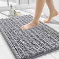 Smiry Bathroom Rugs 24X16, Extra Soft Rubber Backing Chenille Bath Mats by Smiry