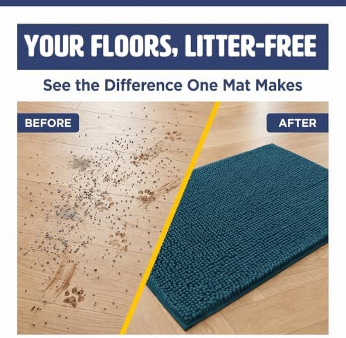 Muddy Mat® | Cat Litter Mat 18"x28", Litter Trapping Mat, Super Absorbent - Image 2