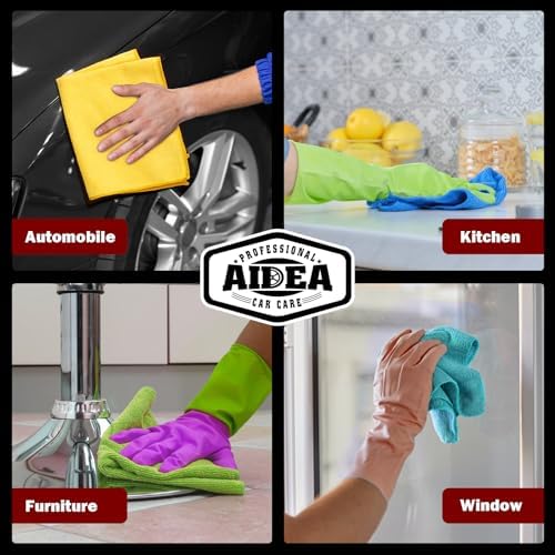 AIDEA Microfiber Cleaning Cloth-150PK, Microfiber Towels - Image 5