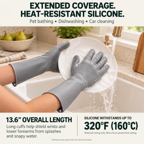 Silicone Dishwashing Gloves - Image 2