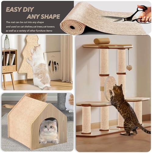 Self-Adhesive Cat Scratching Mat, Cat Scratch Furniture Protector - Image 2