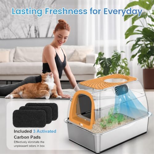 SuzziPaws Stainless Steel Litter Box Dog-Proof Leak-Proof - Image 6