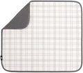 S&T INC. Dish Drying Mat, Stitched Plaid by STINC