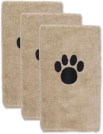 Bone Dry Pet Grooming Towel Collection Absorbent Microfiber Drying Set by BoneDry