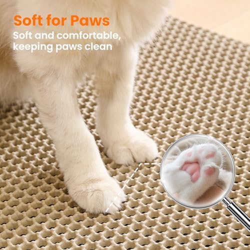 Small Cat Litter Mat, Double Layer Honeycomb Litter Box Mat - Image 6
