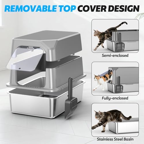 XL Stainless Steel Litter Box - Image 7