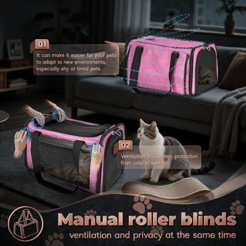 YUDODO 25lbs Cat Carrier Lightproof Soft Sided Pet Carrier - Image 2