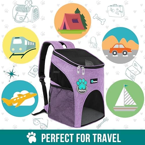 PetAmi Cat Backpack Carrier for Small Dogs and Large Cats, Airline Approved - Image 7