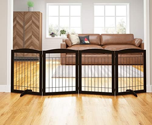 PAWLAND Extra Wide Foldable Dog gate by PAWLANDPetSupplies