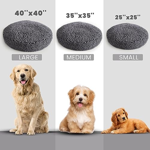 Muddy Mat®Cloud K-9 Bed for Dogs & Cats, Soft & Relaxing Round Dog Bed - Image 3