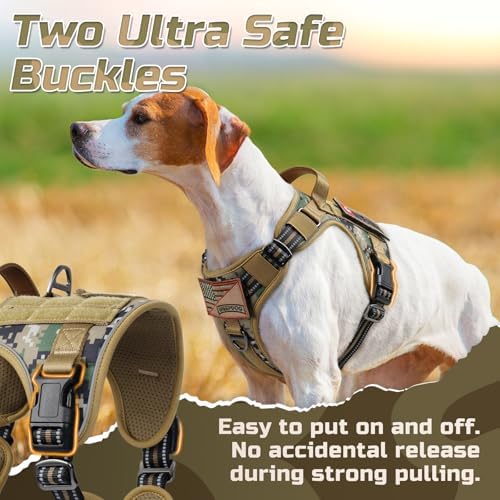 rabbitgoo Tactical Dog Harness for Medium, No Pull Military Service Vest - Image 3