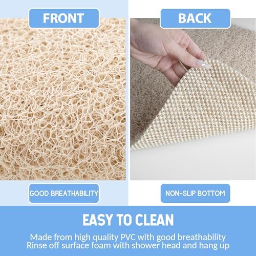 Hargiis Non Slip Bathtub Mat, Anti Slip Shower Mat, Quick Drying Bath Tub Mats - Image 4