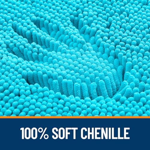 OLANLY Bathroom Rugs 34x21, Extra Soft Absorbent Chenille Bath Rugs - Image 3