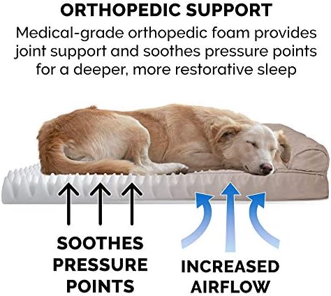 Furhaven Orthopedic Dog Bed for Large Dogs w/ Removable Bolsters & Washable - Image 5