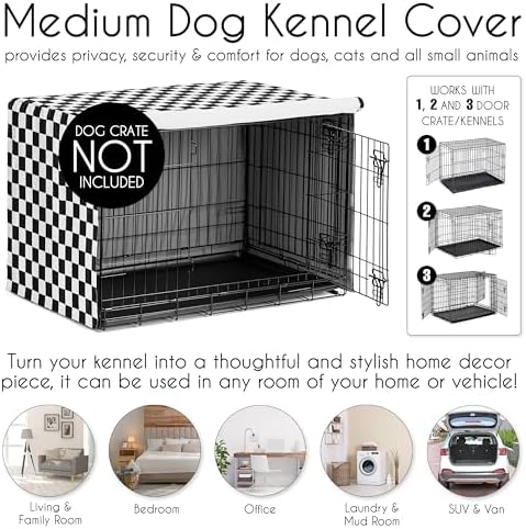Sweet Jojo Designs 36in. Medium Dog Crate Cover Pet Cage, Kennel Covers - Image 4