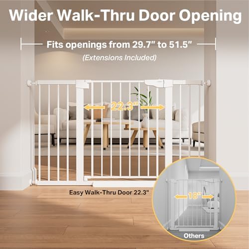 Cumbor 2-Pack 29.7-51.5 in Extra Wide Baby Gate - Image 3