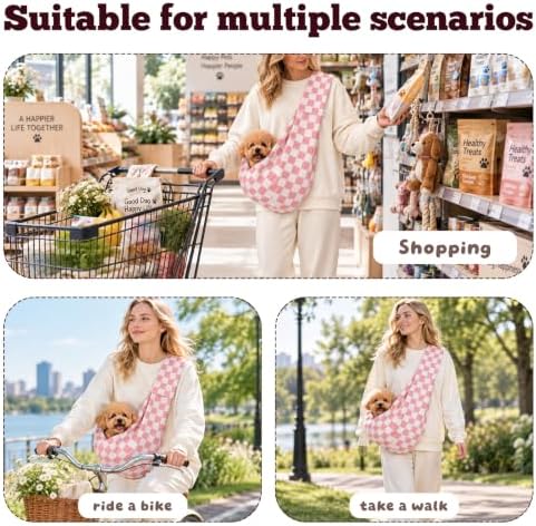 Dog Sling Carrier for Small Dogs and Cats 5–16 lbs, Puppy Carrier Sling - Image 6