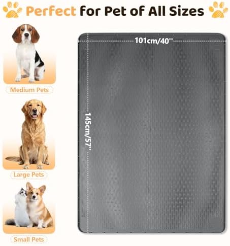 Silicone Dog Bed Mat 57"x 40" Crate Mat - Image 4