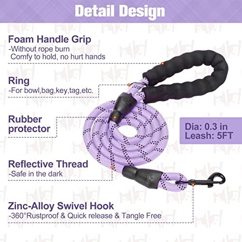 BEAUTYZOO Small Dog Harness and Leash Set, No Pull Puppy Pet Vest- Purple - Image 6