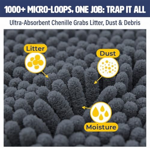 Muddy Mat® | XL Cat Litter Mat 48"x60", Litter Trapping Mat, Super Absorbent - Image 5